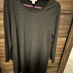 LOFT Black and White Dress